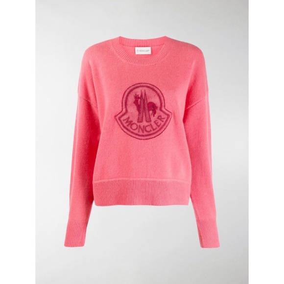 Moncler Sweaters - Moncler Logo-detailed Wool/cashmere sweater